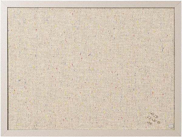 MasterVision - 17.72" Wide x 23.62" High Cork Bulletin Board - Fabric, Gray - Apex Tool & Supply