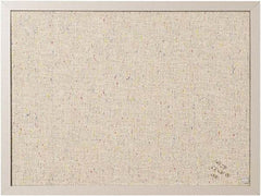 MasterVision - 17.72" Wide x 23.62" High Cork Bulletin Board - Fabric, Gray - Apex Tool & Supply