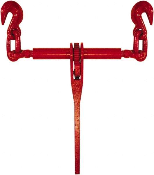 Buyers Products - 9,200 Lb Load Capacity Ratchet Loadbinder - 1/2" Max Chain Size, 8" Take Up, Chain Grade 70 - Apex Tool & Supply