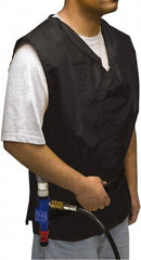 Allegro - Size XL, Black Cooling Vest - Hook & Loop Front, PVC - Apex Tool & Supply