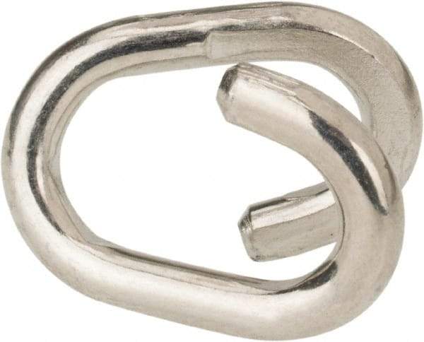 Value Collection - Q235 Grade Blue Zinc Plating A3 Open End Link - 1/2" Diameter, 1,700 Lb Load Limit - Apex Tool & Supply
