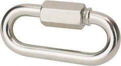 Value Collection - Q235 Grade Blue Zinc Plating A3 Quick Link - 1/2" Diameter, 2,650 Lb Load Limit - Apex Tool & Supply
