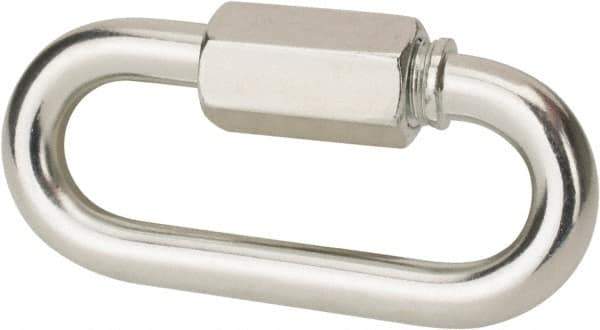 Value Collection - Q235 Grade Blue Zinc Plating A3 Quick Link - 3/8" Diameter, 2,200 Lb Load Limit - Apex Tool & Supply