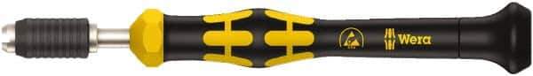 Wera - 1 Piece, 0.05 to 0.11 N/m, Adjustable Torque Limiting Screwdriver - 0.1575" Drive - Apex Tool & Supply