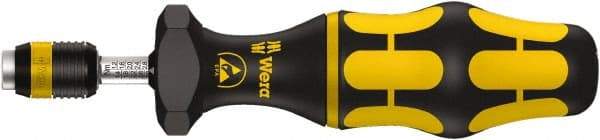 Wera - 1 Piece, 0.9 to 1.5 N/m, Adjustable Torque Limiting Screwdriver - 1/4" Drive - Apex Tool & Supply