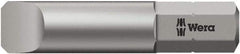 Wera - 3mm x 32mm Blade, 1/4" Drive Slotted Screwdriver Bit - 1-1/4" OAL - Apex Tool & Supply