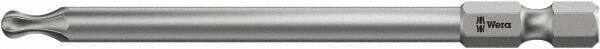 Wera - T30 Torx Bit - 1/4" Hex Drive, 3-1/2" OAL - Apex Tool & Supply