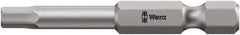 Wera - 2.5mm Hex Bit - 1/4" Hex Drive, 3-1/2" OAL - Apex Tool & Supply