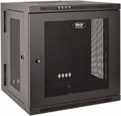 Tripp-Lite - 23-1/2" Overall Width x 12" Rack Height x 21-5/8" Overall Depth Data Cable Enclosure - 200 Lb Capacity, Black - Apex Tool & Supply
