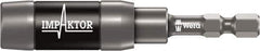 Wera - 1/4" Hex Bit Holder - 1/4" Hex Drive, 3" OAL - Apex Tool & Supply