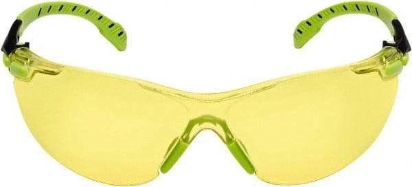 3M - Amber Lenses, Framed Safety Glasses - Anti-Fog, Size Universal, Over the Glasses - Apex Tool & Supply