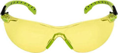 3M - Amber Lenses, Framed Safety Glasses - Anti-Fog, Size Universal, Over the Glasses - Apex Tool & Supply