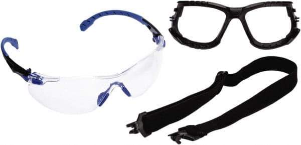3M - Clear Lenses, Frameless Safety Glasses - Anti-Fog, Size Universal, Over the Glasses - Apex Tool & Supply