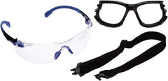 3M - Clear Lenses, Frameless Safety Glasses - Anti-Fog, Size Universal, Over the Glasses - Apex Tool & Supply