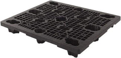 LEWISBins+ - 40.2" Long x 48.2" & Wide x 5-3/4" High Polypropylene Nestable Pallet - 12,000 Lb Static Capacity, Black - Apex Tool & Supply