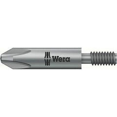 Wera - #1 Phillips Screwdriver Bit - M4 Drive, 1-1/4" OAL - Apex Tool & Supply
