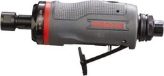 Proto - 1/4" Collet, Straight Handle, Straight Air Die Grinder - 25,000 RPM, Rear Exhaust, 4 CFM, 0.5 hp, 90 psi, 1/4" Inlet - Apex Tool & Supply