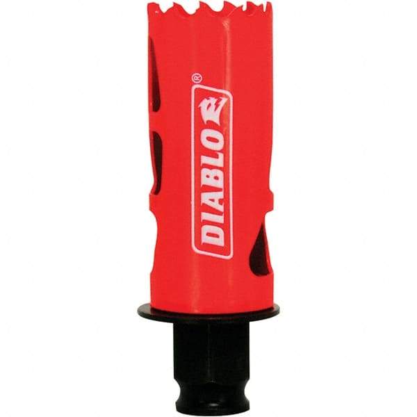 Freud - 1-1/8" Diam, 2-3/8" Cutting Depth, Hole Saw - Bi-Metal Saw, Toothed Edge - Apex Tool & Supply