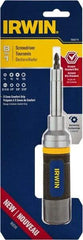 Irwin - 8-in-1 Mini-Ratchet Bit Screwdriver Kit - Phillips, Torx, Square, Nutdrivers, Ratcheting - Apex Tool & Supply