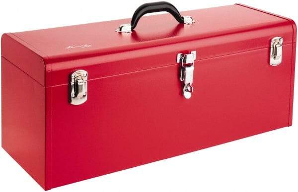 Kennedy - 1 Tray Tool Box - 24-1/8" Wide x 8-5/8" Deep x 9-3/4" High, Steel, Red - Apex Tool & Supply