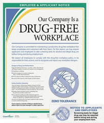 ComplyRight - Safety & Health General Safety & Accident Prevention Training Kit - English, 18" Wide x 24" High, Includes Poster & Notice to Applicants and Employees Stickers - Apex Tool & Supply