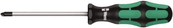 Wera - 4" Blade Length Tri-Point Screwdriver - 8" OAL - Apex Tool & Supply