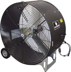 Schaefer Ventilation Equipment - 42" Blade, 3/4 hp, 10,900 & 16,600 CFM, Industrial Circulation Fan - Portable with Wheels, 2 Speed - Apex Tool & Supply