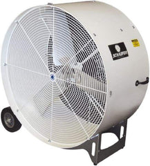 Schaefer Ventilation Equipment - 36" Blade, 1/2 hp, 11,000 CFM, Industrial Circulation Fan - Portable with Wheels, 1 Speed - Apex Tool & Supply