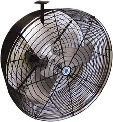 Schaefer Ventilation Equipment - 24" Blade, 1/2 hp, 7,750 CFM, Industrial Circulation Fan - Ceiling Mount, 1 Speed - Apex Tool & Supply