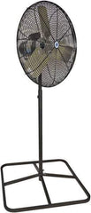 Schaefer Ventilation Equipment - 30" Blade, 1/2 hp, 8,500 & 9,600 CFM, Oscillating Industrial Circulation Fan - Pedestal, 2 Speed - Apex Tool & Supply