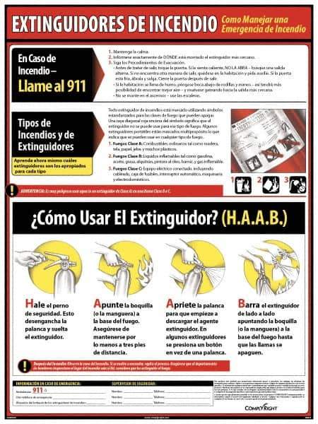 ComplyRight - Regulatory Compliance General Safety & Accident Prevention Training Kit - Spanish, 18" Wide x 24" High - Apex Tool & Supply