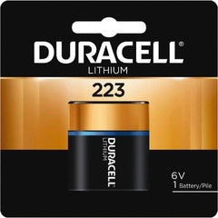 Duracell - Size 223A, Lithium, 1 Pack, Button & Coin Cell Battery - 6 Volts, Flat Terminal, CR-P2, ANSI 5024LC Regulated - Apex Tool & Supply