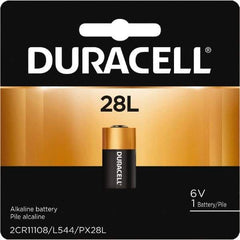 Duracell - Size 28L, Lithium, 1 Pack, Standard Battery - 6 Volts, Button Tab Terminal, 2CR11108, ANSI 1406LC Regulated - Apex Tool & Supply