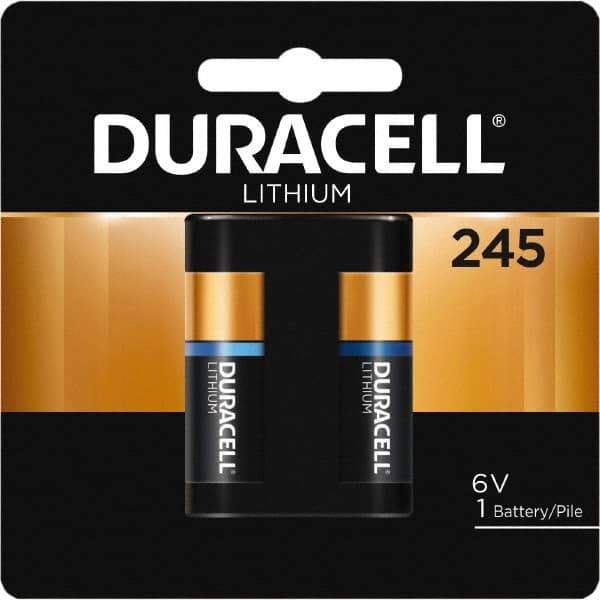 Duracell - Size 245, Lithium, 1 Pack, Button & Coin Cell Battery - 6 Volts, Flat Terminal, 2CR5, ANSI 5032LC Regulated - Apex Tool & Supply