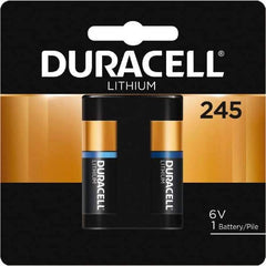 Duracell - Size 245, Lithium, 1 Pack, Button & Coin Cell Battery - 6 Volts, Flat Terminal, 2CR5, ANSI 5032LC Regulated - Apex Tool & Supply