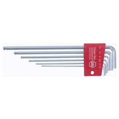 6PC SET BALL END HEX L KEY METRIC - Apex Tool & Supply
