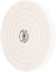 Value Collection - 8" Diam x 3/4" Thick Unmounted Buffing Wheel - 60 Ply, Polishing, 1" Arbor Hole, Medium Density - Apex Tool & Supply
