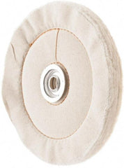 Value Collection - 6" Diam x 3/4" Thick Unmounted Buffing Wheel - 60 Ply, Polishing, 1" Arbor Hole, Medium Density - Apex Tool & Supply