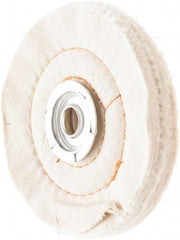 Value Collection - 4" Diam x 3/4" Thick Unmounted Buffing Wheel - 60 Ply, Polishing, 1" Arbor Hole, Medium Density - Apex Tool & Supply