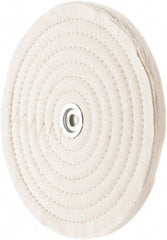 Value Collection - 10" Diam x 1/2" Thick Unmounted Buffing Wheel - 50 Ply, Polishing, 1" Arbor Hole, Medium Density - Apex Tool & Supply