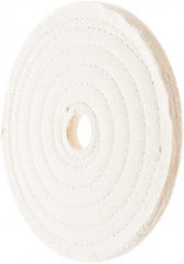 Value Collection - 7" Diam x 1/2" Thick Unmounted Buffing Wheel - 50 Ply, Polishing, 1" Arbor Hole, Hard Density - Apex Tool & Supply