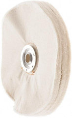 Value Collection - 6" Diam x 1/2" Thick Unmounted Buffing Wheel - 50 Ply, Polishing, 1" Arbor Hole, Soft Density - Apex Tool & Supply
