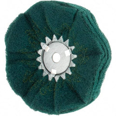 Value Collection - 10" Diam x 4" Thick, Hard Mounted Polishing Wheel - 2 Ply, Coarse Grade, 3/4" Shank Diam - Apex Tool & Supply