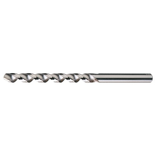 #8 RHS / RHC HSS 118 Degree Radial Point Fast Spiral Taper Length Drill - Bright - Exact Industrial Supply