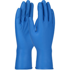 ‎67-308/XXXL Disposable Gloves - Ambi-Dex Grippaz Food Plus - Blue - 8 Mil Nitrile - Fish Scale Grip - 48/Bg - Exact Industrial Supply