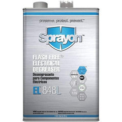 Sprayon - 1 Gallon Can Electrical Grade Cleaner/Degreaser - 37,000 Volt Dielectric Strength, Nonflammable, Food Grade, Plastic Safe - Apex Tool & Supply