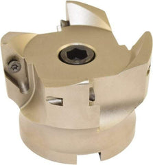 Millstar - 4 Inserts, 80mm Cut Diam, 27mm Arbor Diam, Indexable Square-Shoulder Face Mill - 93° Lead Angle, 60mm High, VCGT Insert Compatibility, Series ASMC - Apex Tool & Supply