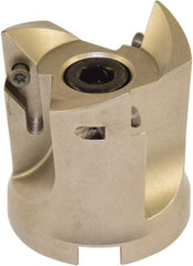 Millstar - 3 Inserts, 2" Cut Diam, 3/4" Arbor Diam, Indexable Square-Shoulder Face Mill - 93° Lead Angle, 2-1/8" High, VCGT Insert Compatibility, Series ASMC - Apex Tool & Supply