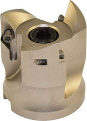 Millstar - 3 Inserts, 50mm Cut Diam, 22mm Arbor Diam, Indexable Square-Shoulder Face Mill - 0/90° Lead Angle, 55mm High, VCGT Insert Compatibility, Series ASMN - Apex Tool & Supply