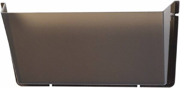 Deflect-o - 14-1/2" Wide x 6-1/2" High x 3" Deep Plastic Wall File - 1 Compartment, Smoke - Apex Tool & Supply